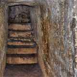 ...e una scaletta che porta direttamente all'interno della masseria